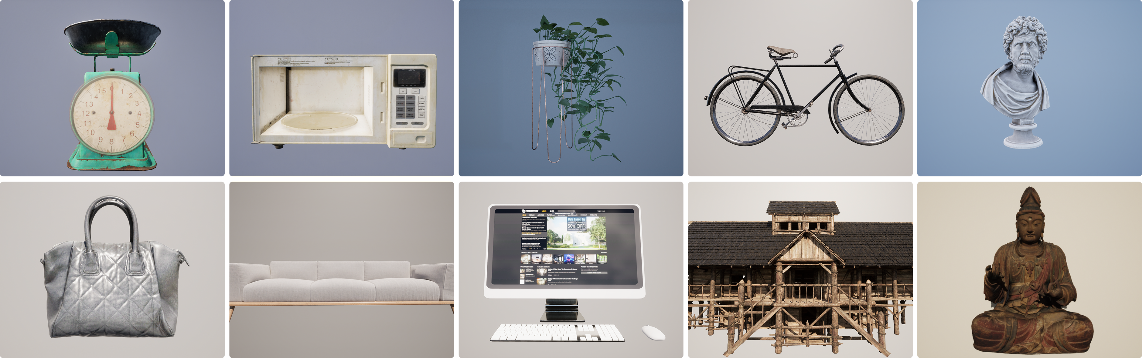 3D Object Library showcase